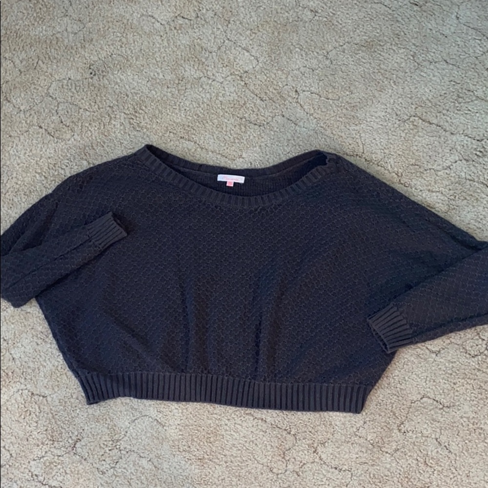 Cropped/off shoulder sweater